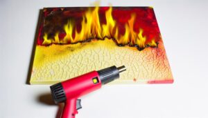 heat resistance of acrylic paint