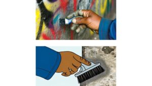 removing spray paint from concrete