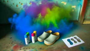 spray painting crocs possible